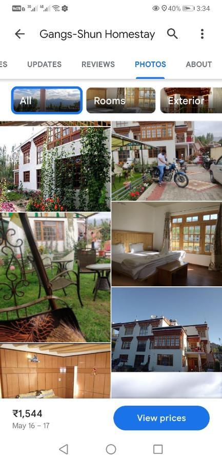 Gangs-Shun Homestay Leh Esterno foto